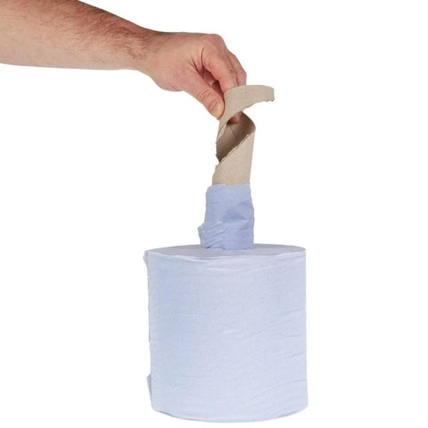 PRISTINE Centrefeed Roll 2 Ply Blue 150Mx165MM (Case 6)